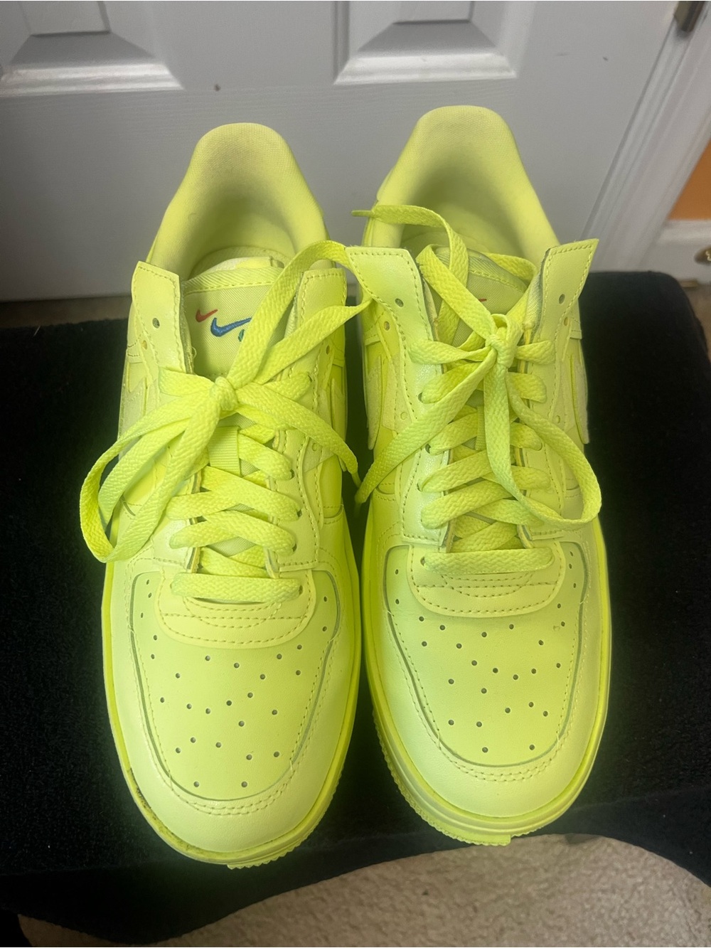 Women’s Neon Yellow Low-Top Sneakers